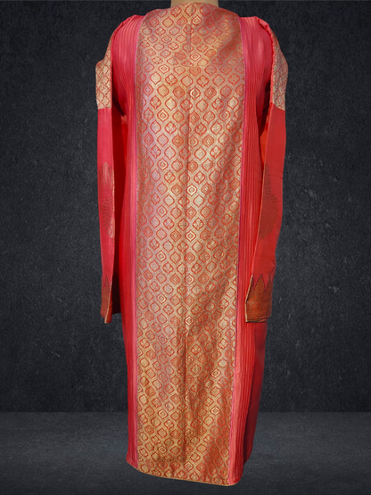 Semi Stitched Formal chanderi Suitset