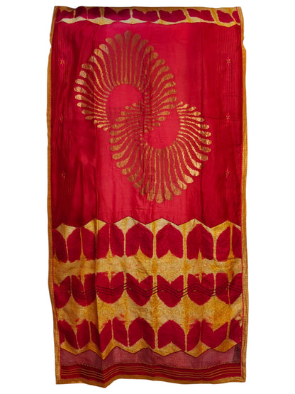Semi Stitched Chanderi Formal Suitset