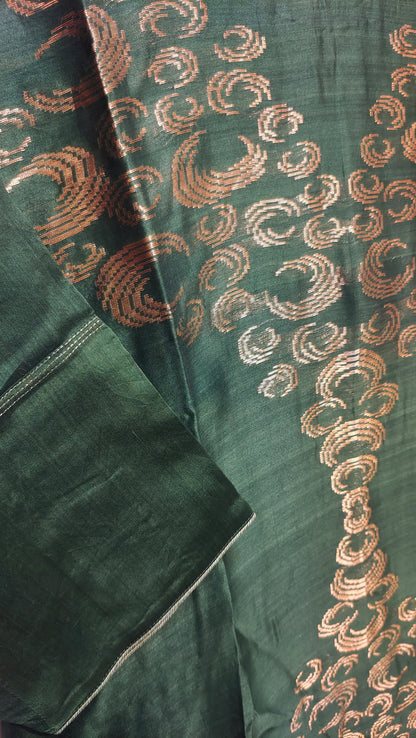 Indowestern chanderi formal dress- Ready size 42