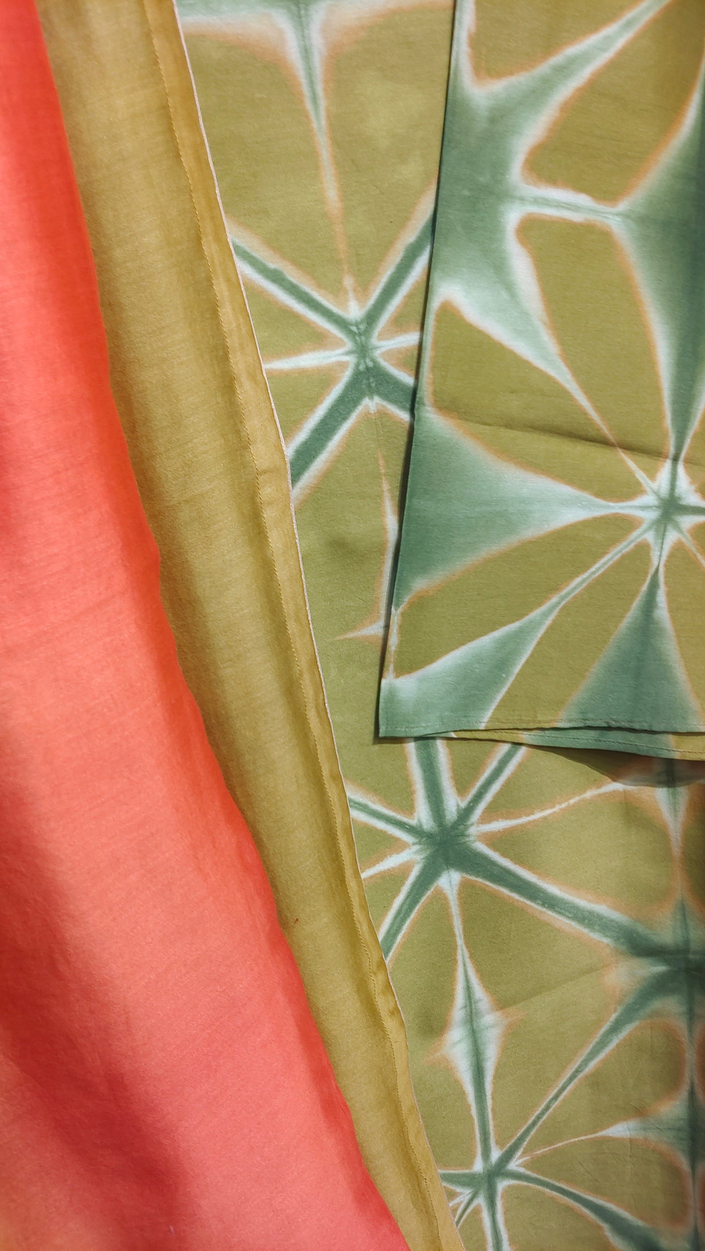 Semi Stitched Chanderi Casual suitset