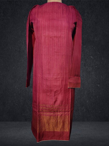 Semi Stitched Chanderi kurta VISHAL KAPUR