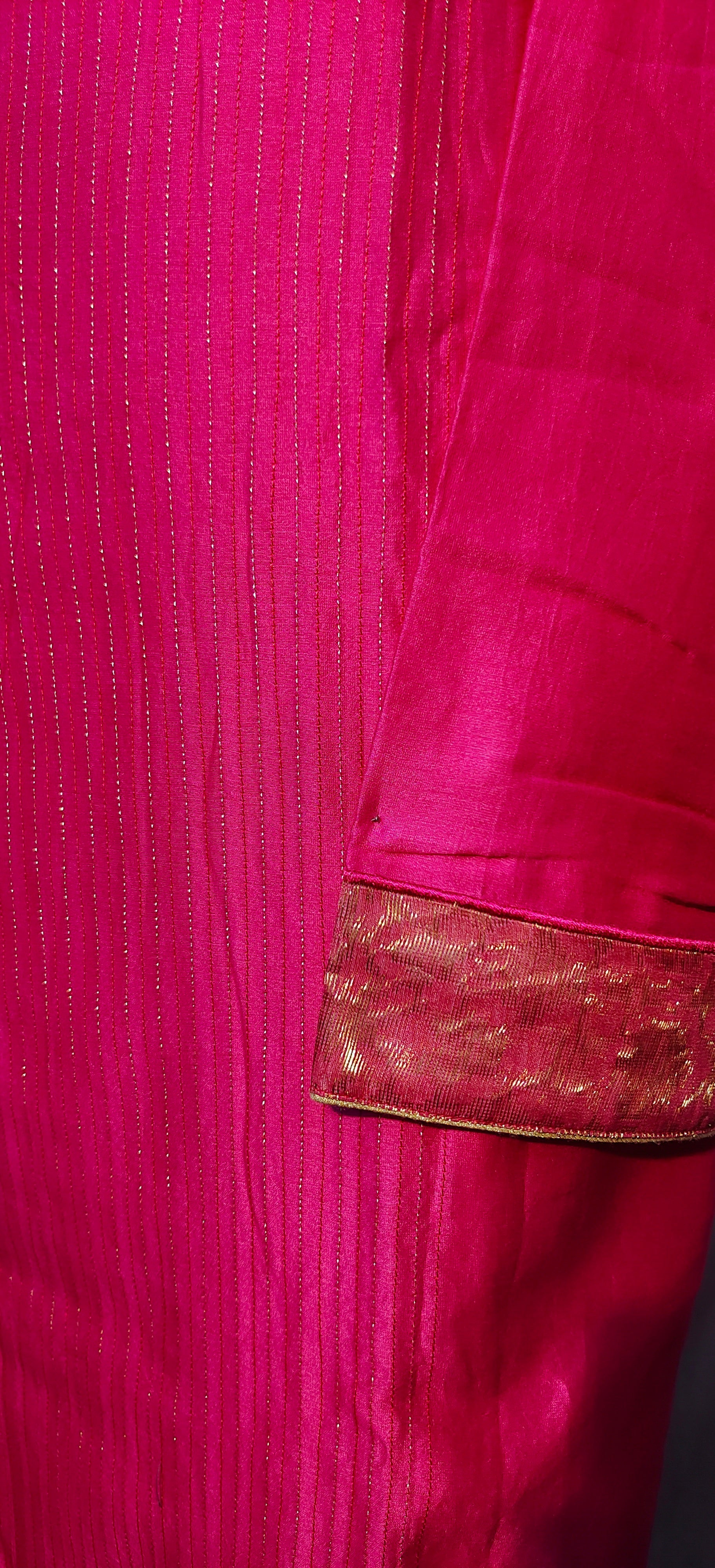 Semi Stitched Chanderi kurta VISHAL KAPUR