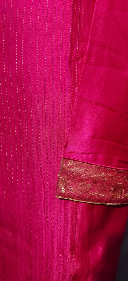 Semi Stitched Chanderi kurta VISHAL KAPUR