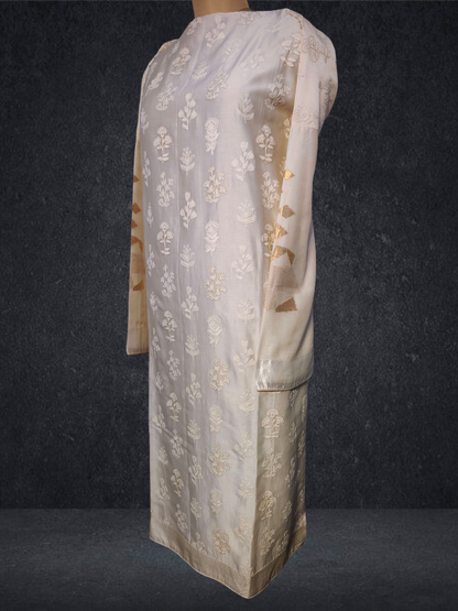 Semi Stitched Formal chanderi Kurta