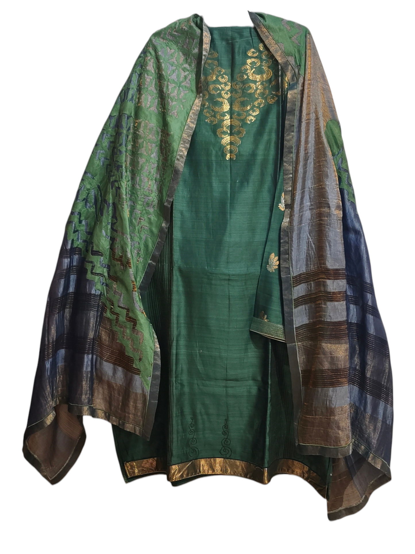 Semi Stitched Formal Chanderi Suitset