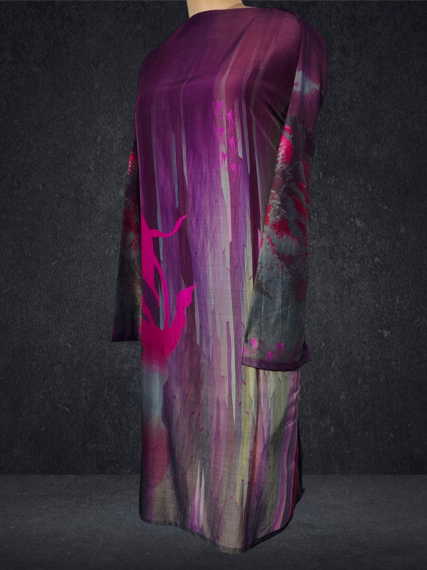 Semi Stitched Chanderi Kurta VISHAL KAPUR