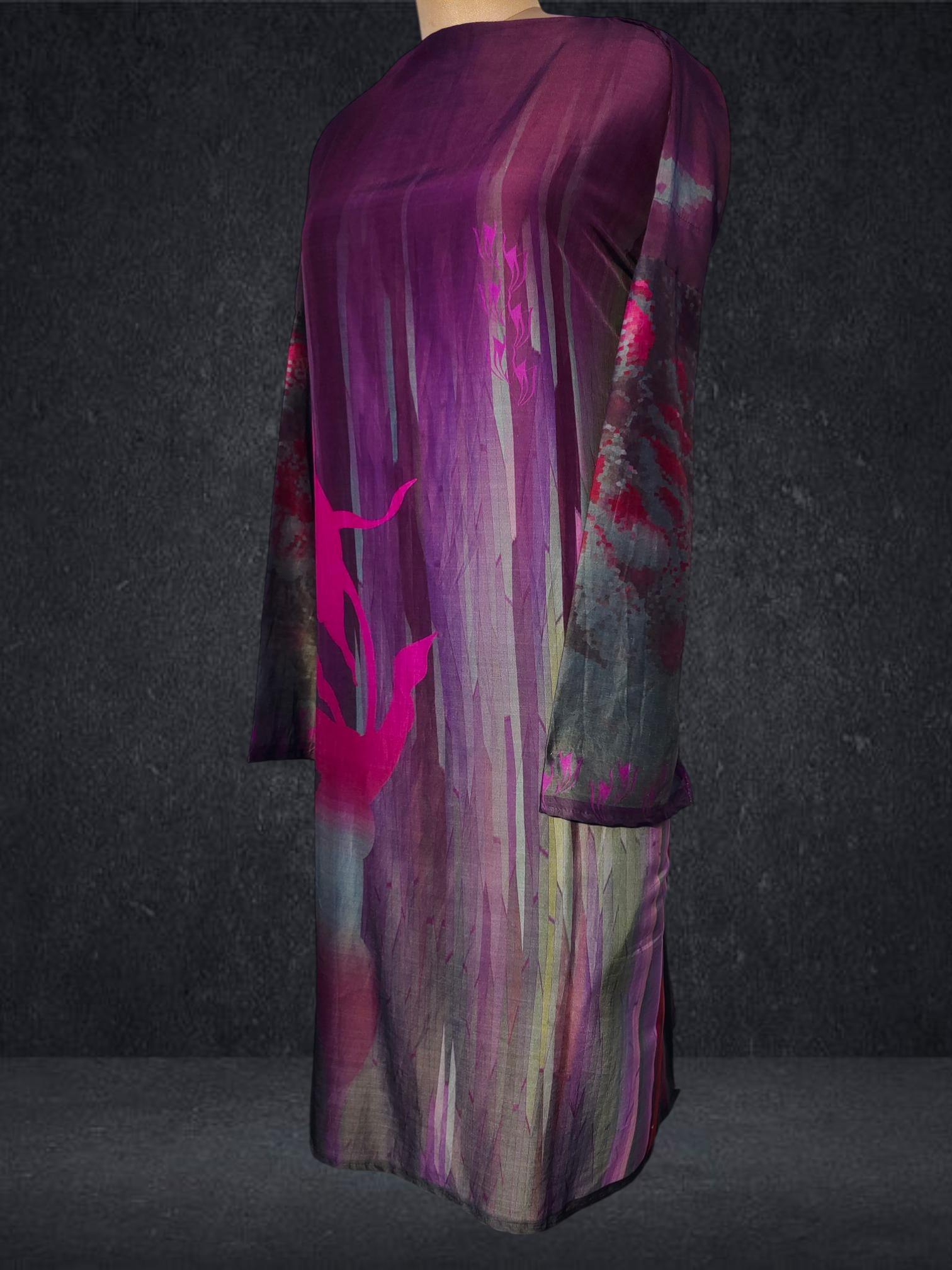 Semi Stitched Chanderi Kurta VISHAL KAPUR