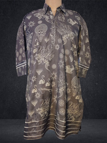 Stitched Digital Printed Short Tunic VISHAL KAPUR STUDIO