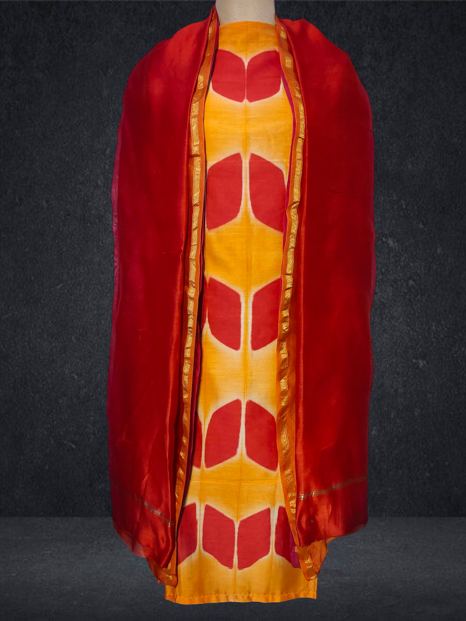 Semi Stitched Chanderi Kurta VISHAL KAPUR