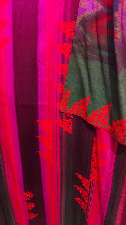 Semi Stitched Chanderi Casual kurta