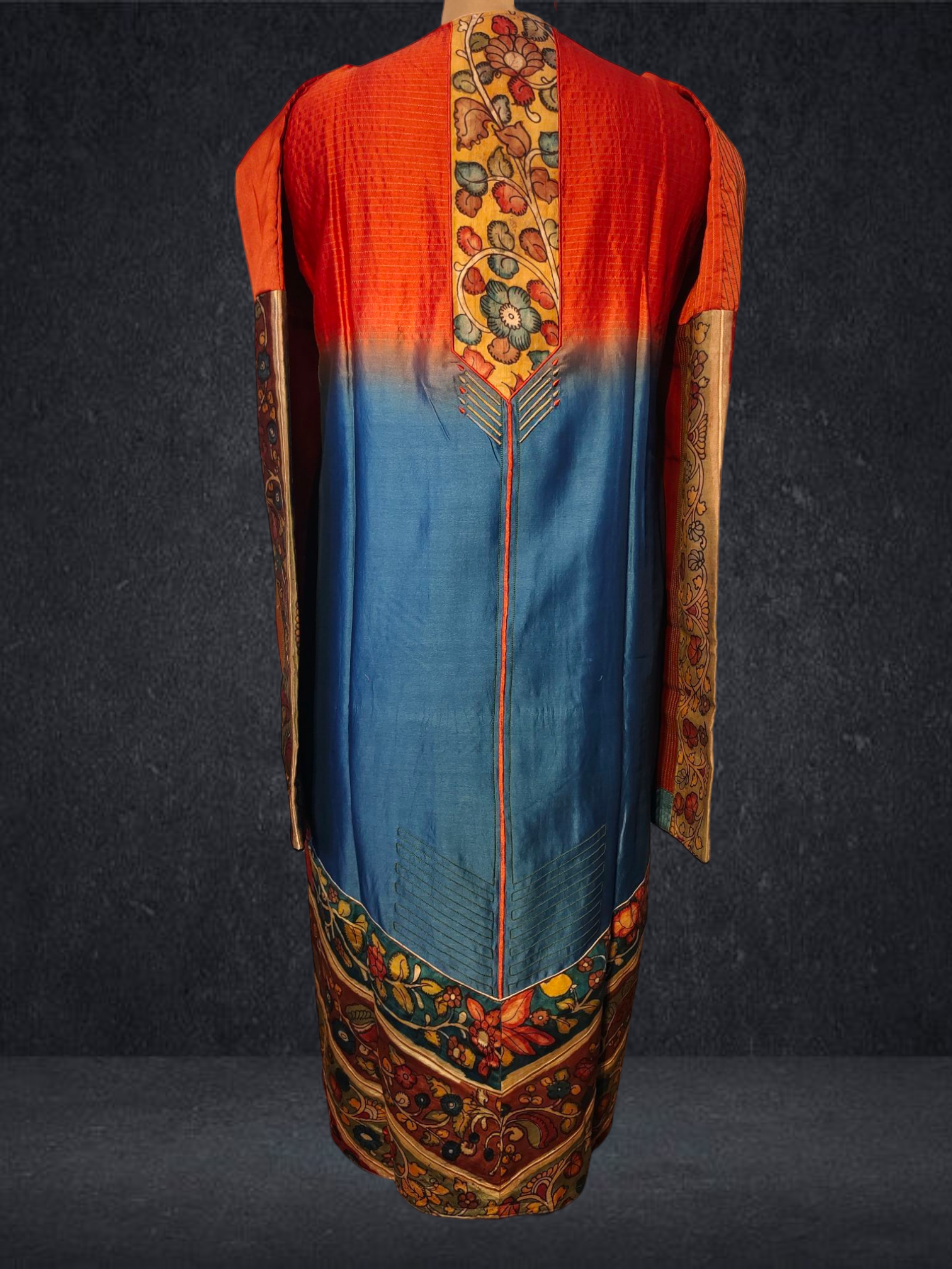 Semi Stitched Chanderi kurta VISHAL KAPUR