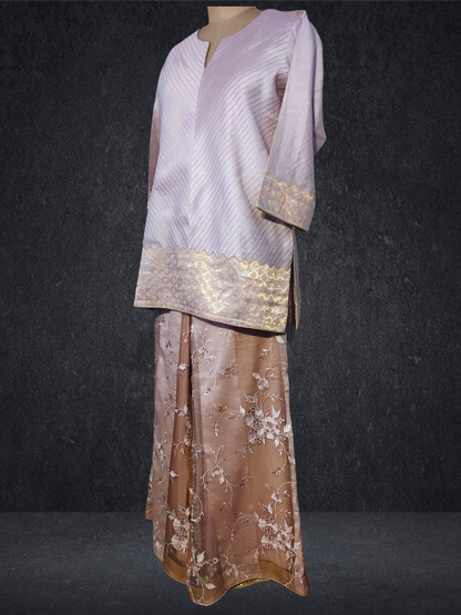 Stitched Chanderi Long Dress