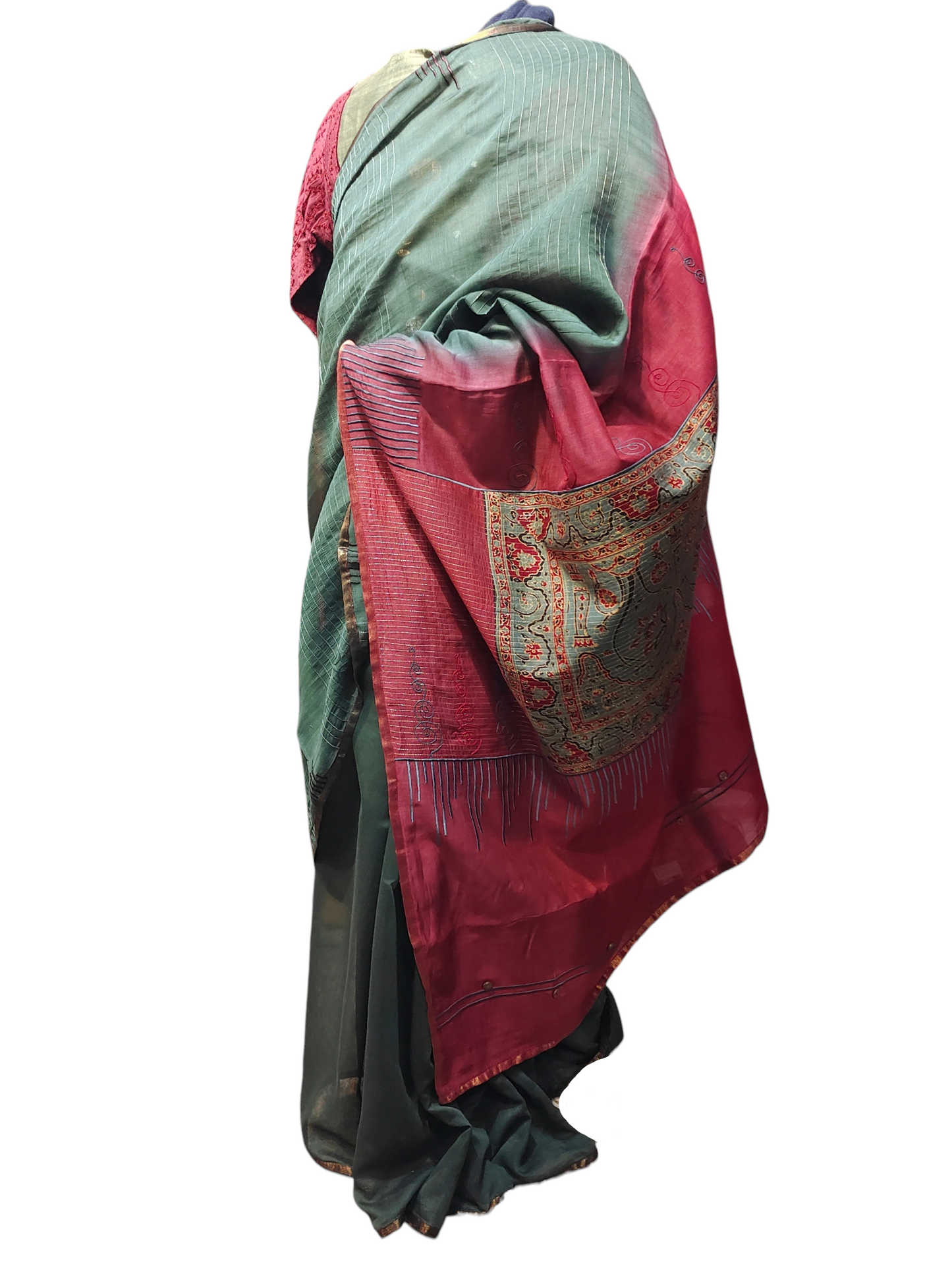 Chanderi Silk Ajrakh Saree