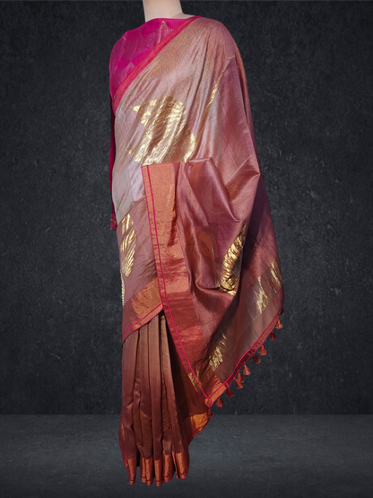 Formal Chanderi Zari Woven Saree