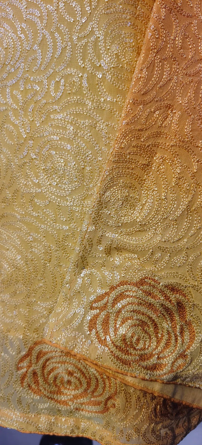 Semi stitched Formal Skirtset