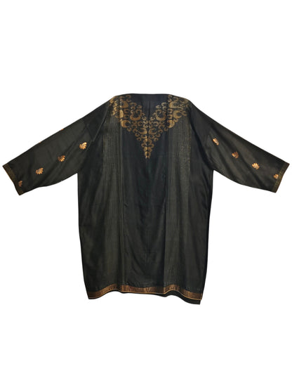 Semi Stitched Chanderi Formal Suitset