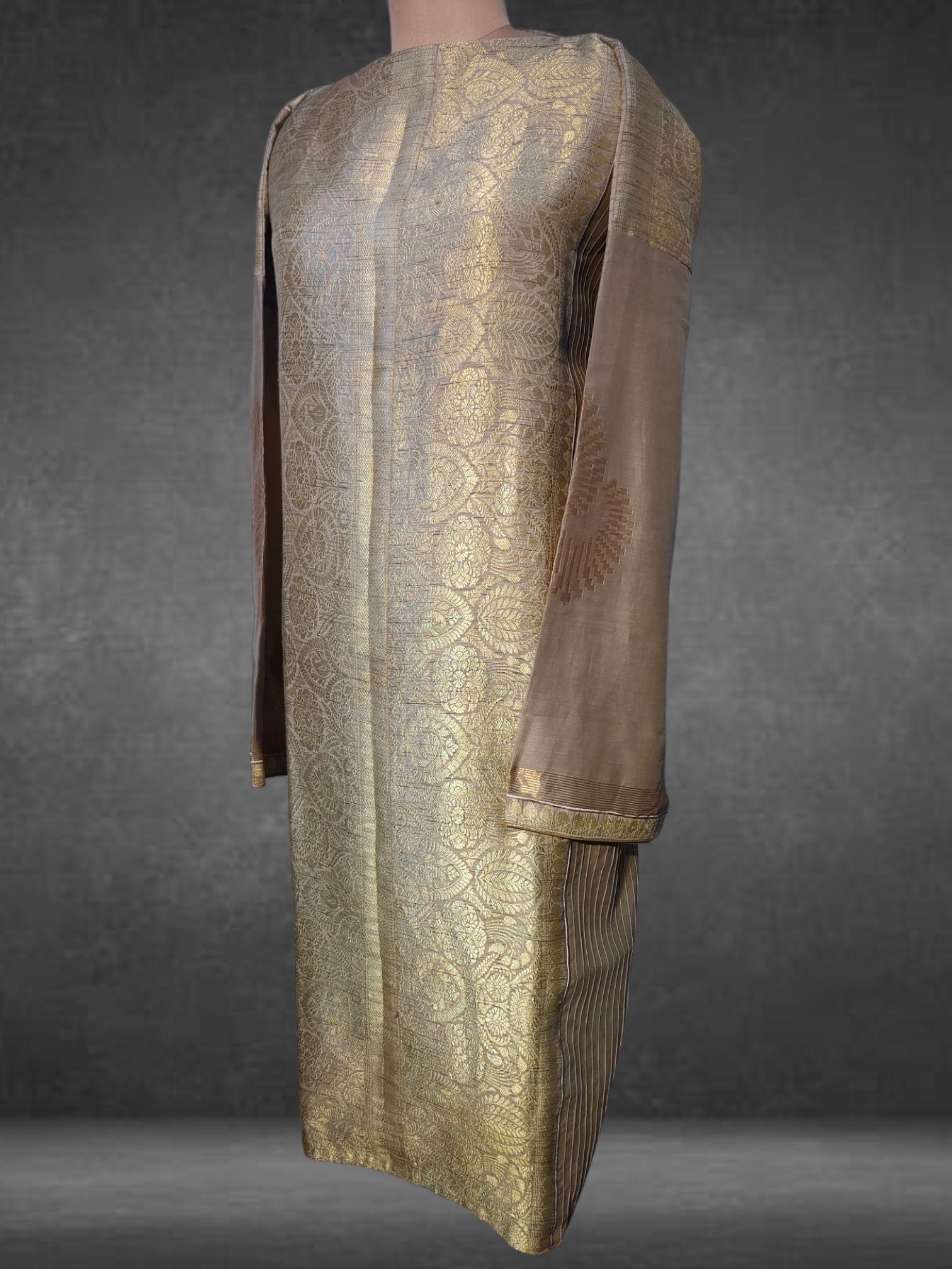 Semi Stitched Chanderi kurta VISHAL KAPUR