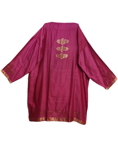 Semi Stitched Chanderi Formal Suitset