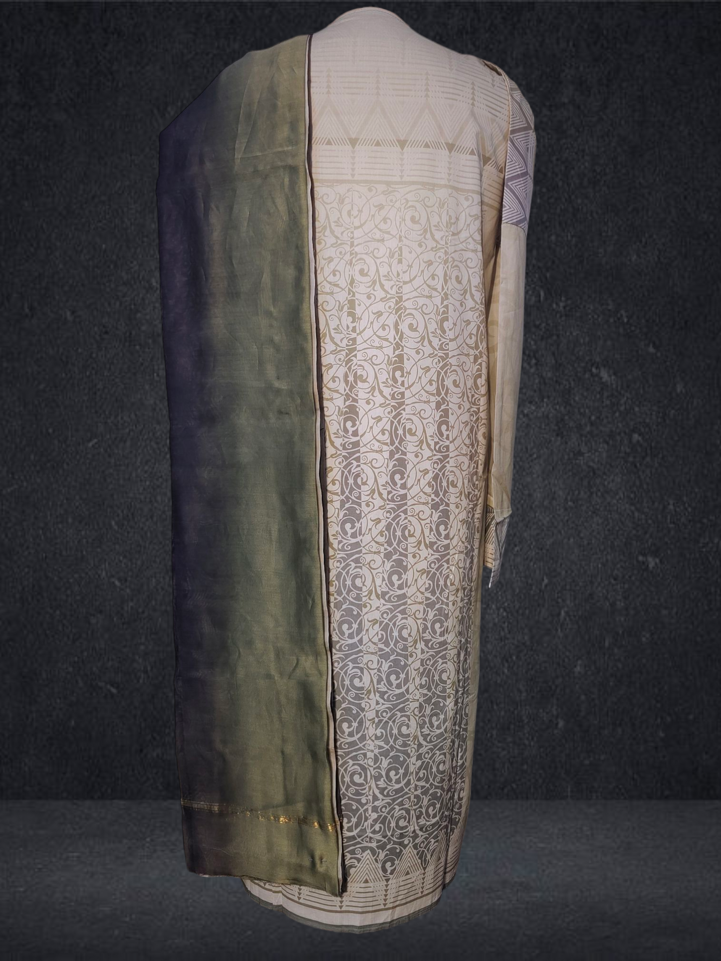 Semi Stitched Cotton Suitset