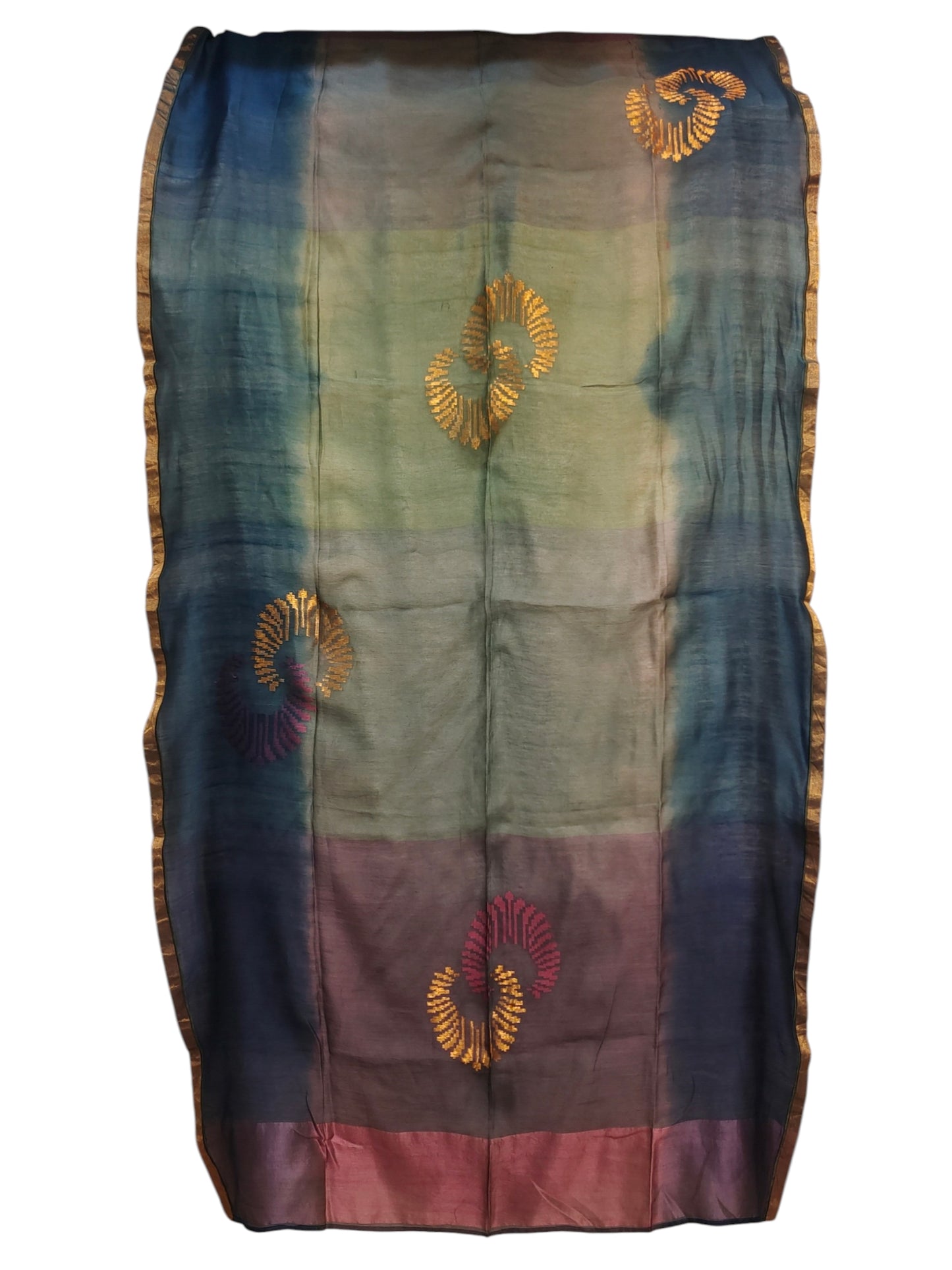 Semi Stitched Chanderi Formal Suitset