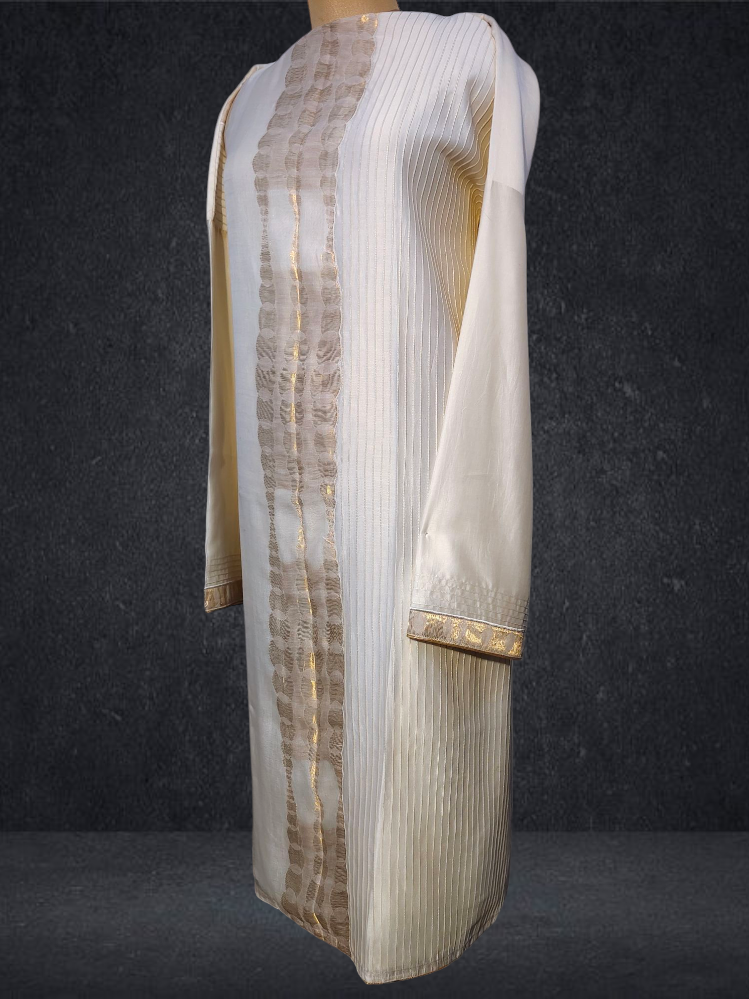 Semi Stitched Chanderi kurta VISHAL KAPUR