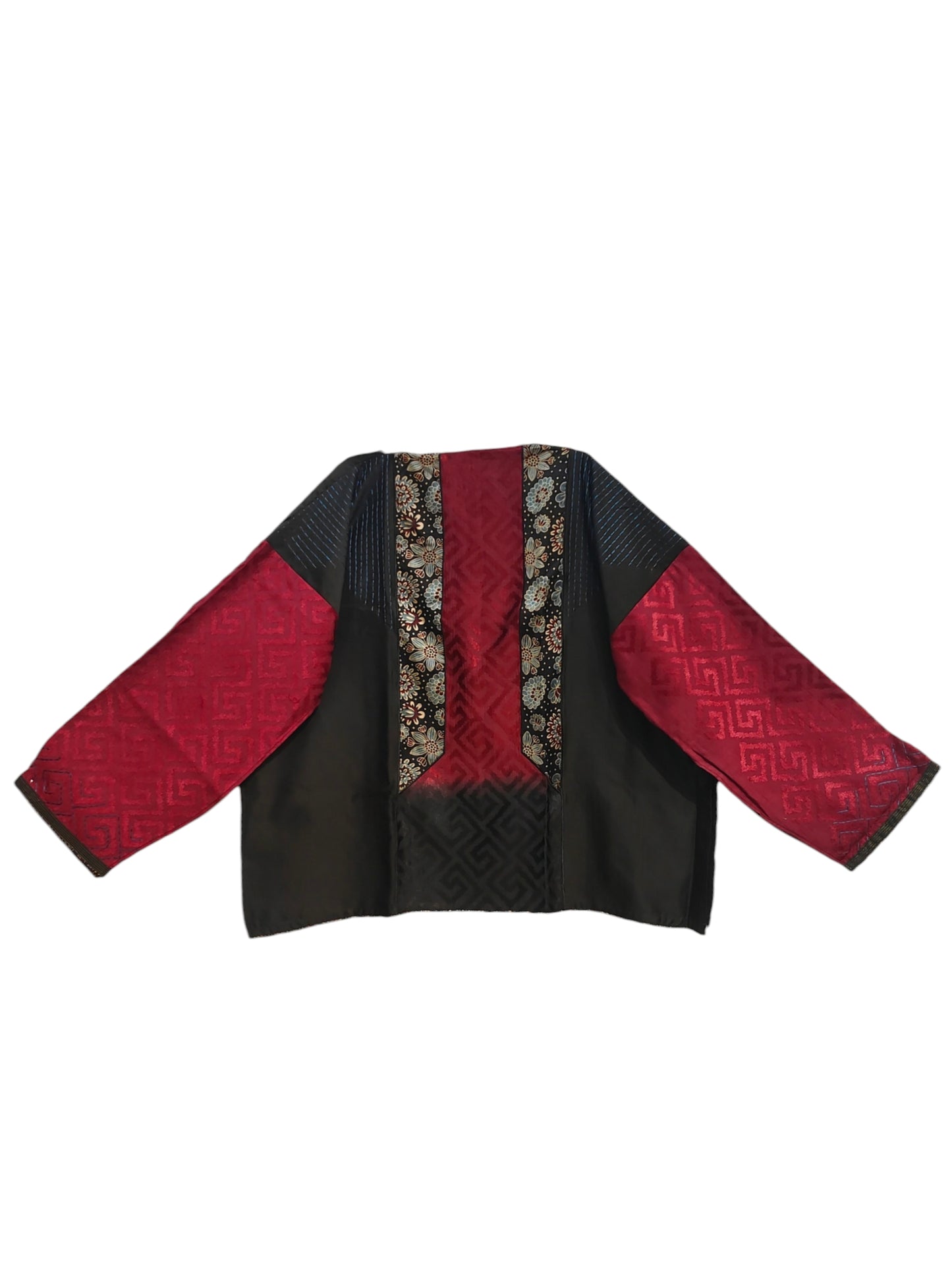 Semi Stitched Chanderi Ajrak Short Tunic