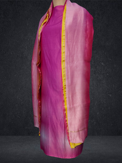 Semi Stitched Cotton Casual Suitset