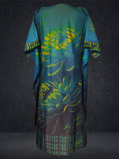 Stitched Chanderi Digital Printed Kaftan VISHAL KAPUR STUDIO