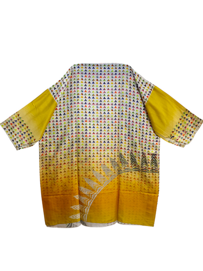 Semi Stitched Chanderi Casual kurta VISHAL KAPUR