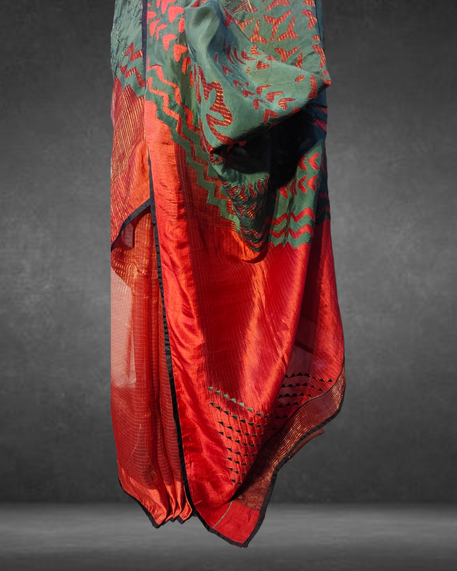 Formal Silk Katab Applique Saree(VKSR05MAY11) VISHAL KAPUR STUDIO