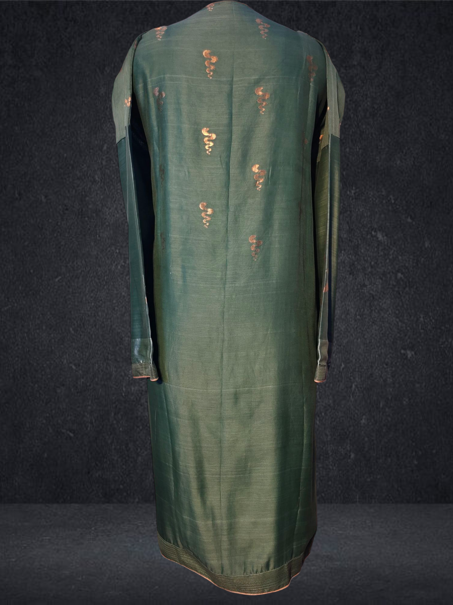 Semi Stitched Chanderi kurta