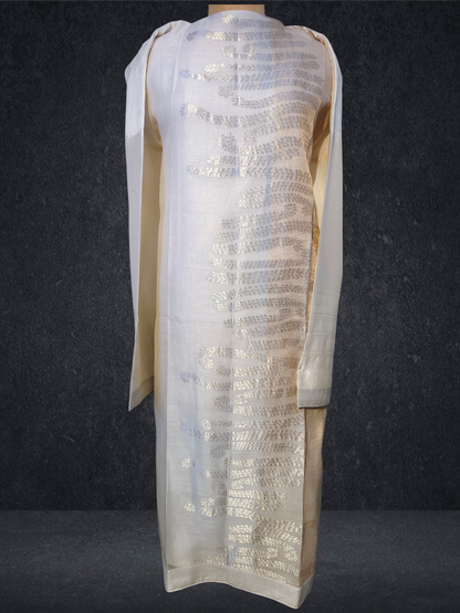 (Copy) Semi Stitched Formal chanderi Suitset VISHAL KAPUR