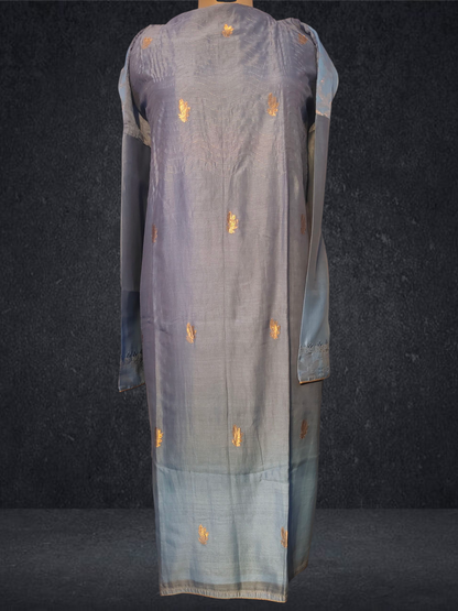 Semi Stitched Formal chanderi Kurta