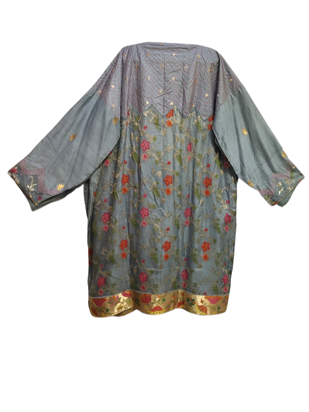 Semi Stitched Chanderi Formal Suitset