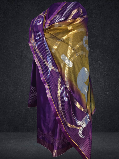 Semi Stitched Formal chanderi Suitset