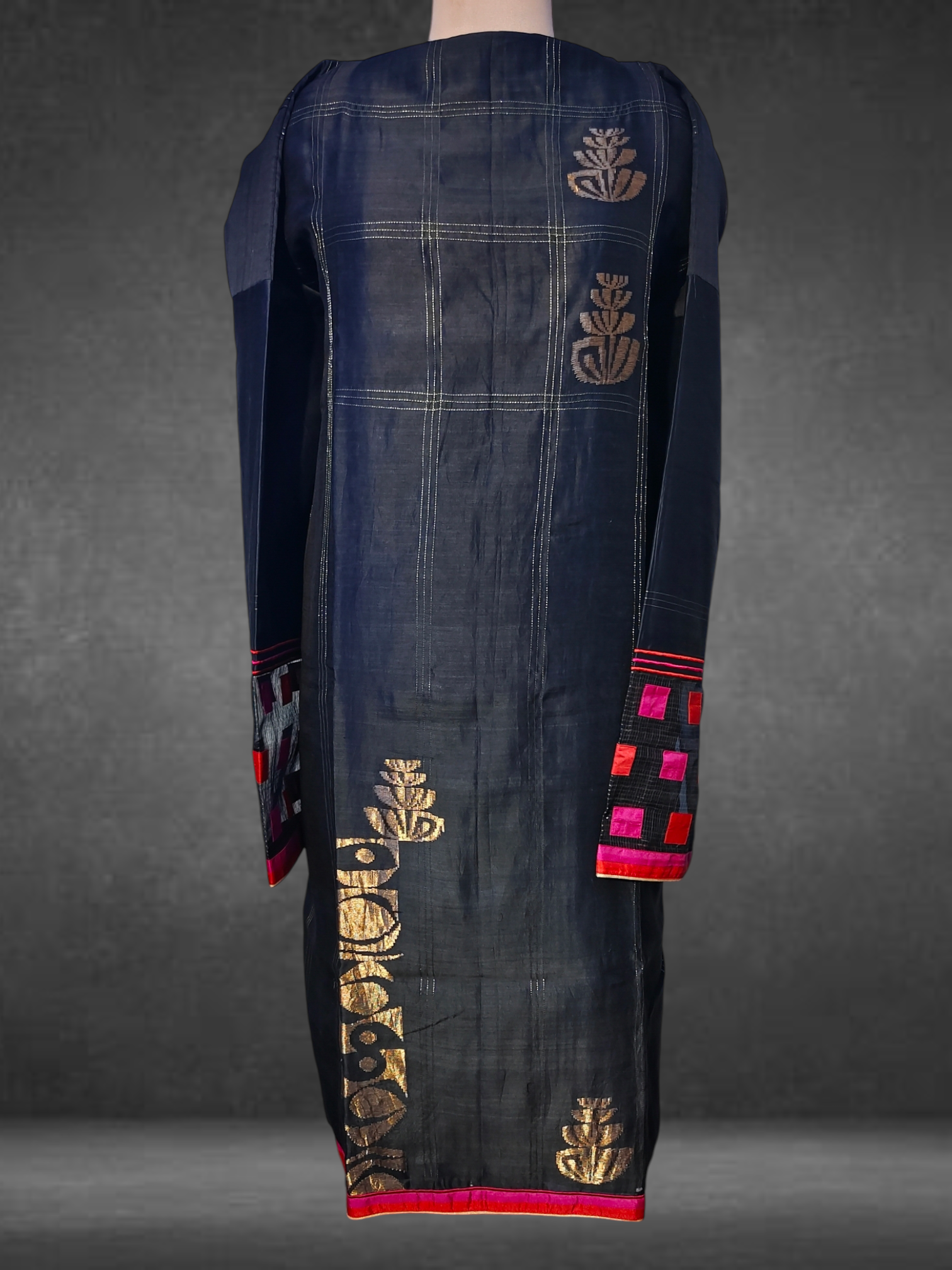 Semi Stitched Chanderi kurta VISHAL KAPUR