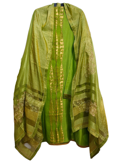Semi Stitched Formal Chanderi Suitset
