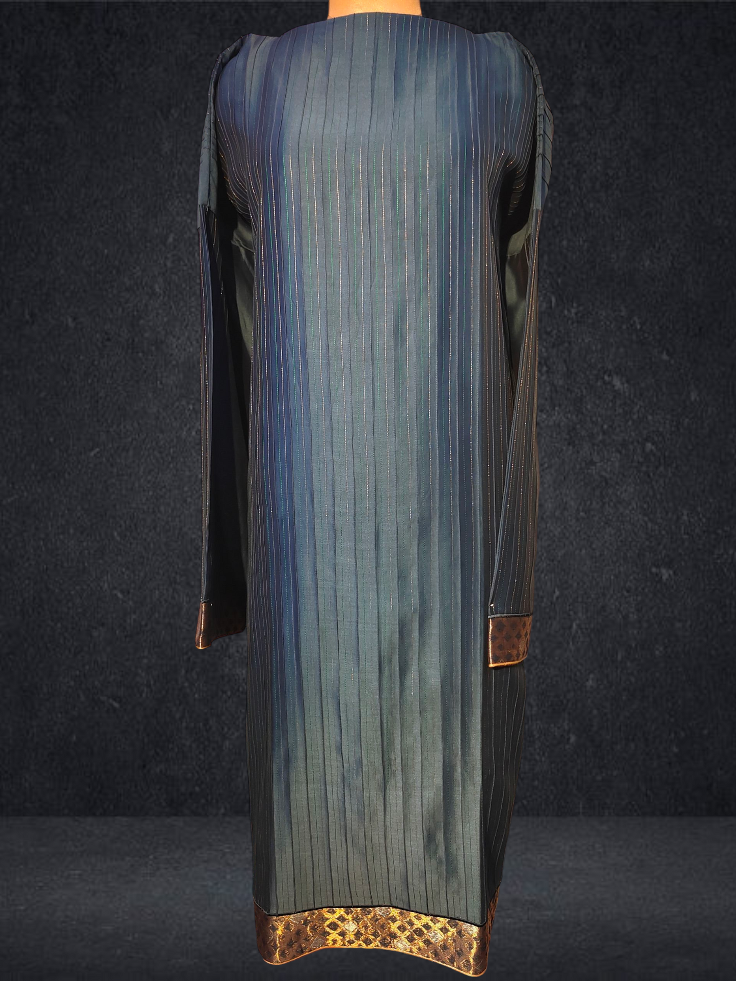 Semi Stitched Formal chanderi Suitset