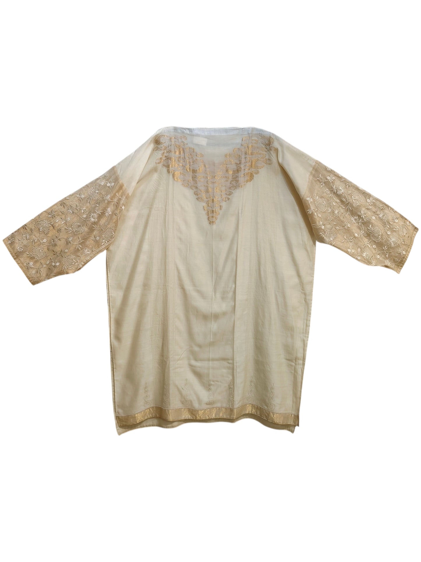 Semi Stitched Chanderi Formal Suitset
