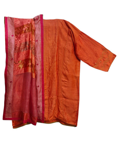 Semi Stitched Chanderi Formal Suitset