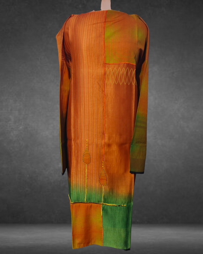 Semi Stitched Formal Chanderi kurta VISHAL KAPUR