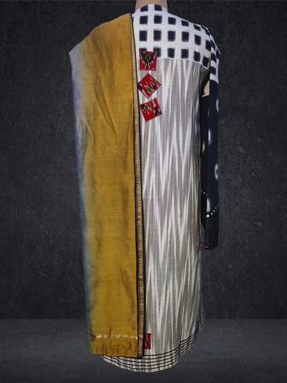 Semi Stitched Cotton Suitset