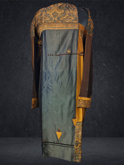 Semi Stitched Formal chanderi Suitset