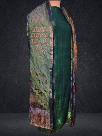 Semi Stitched Formal chanderi Suitset