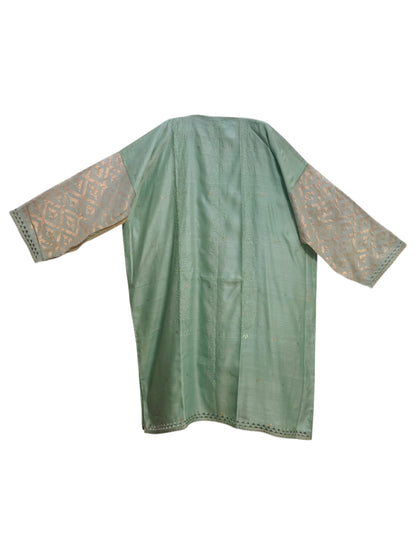Semi Stitched Chanderi Casual kurta