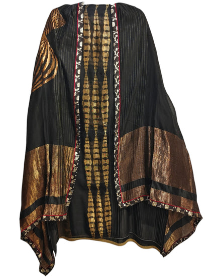 Semi Stitched Chanderi Formal Suitset