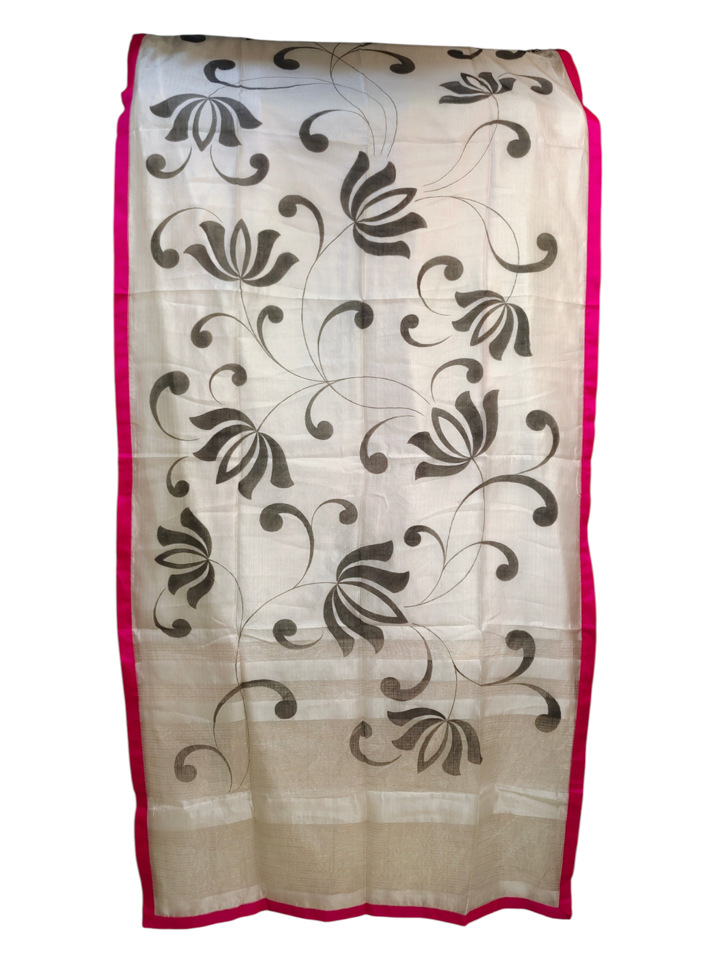 Semi Stitched Chanderi Formal Suitset