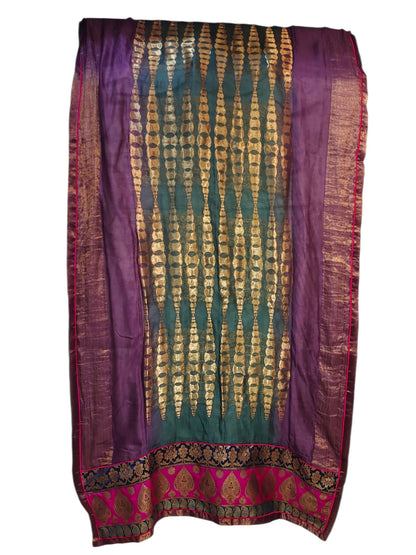 Semi Stitched Chanderi Formal Suitset