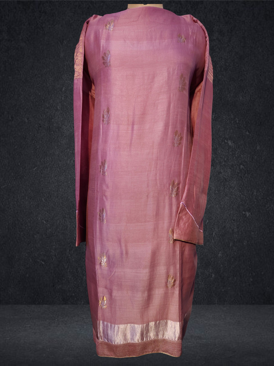 Semi Stitched Formal chanderi Kurta