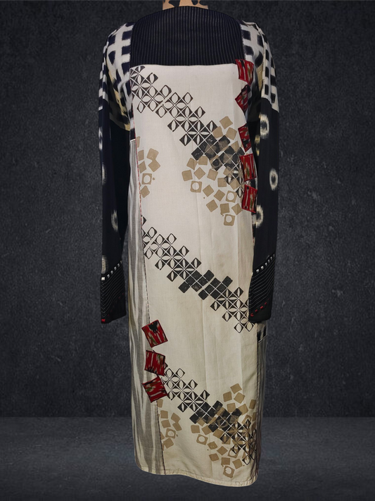Semi Stitched Cotton Kurta VISHAL KAPUR